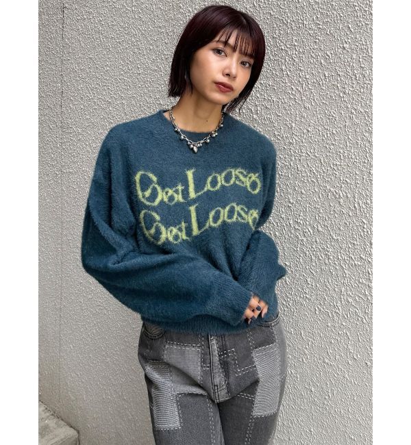 MURUA「ミニシャギーロゴニット」|ニット・セーター|