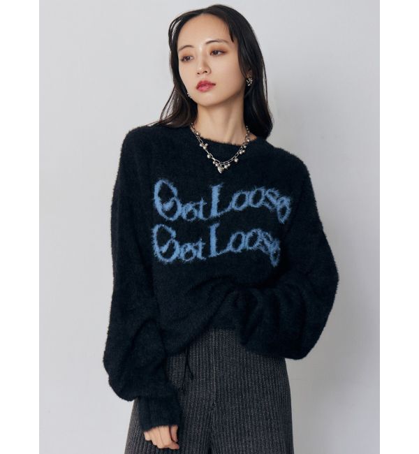 MURUA「ミニシャギーロゴニット」|ニット・セーター|