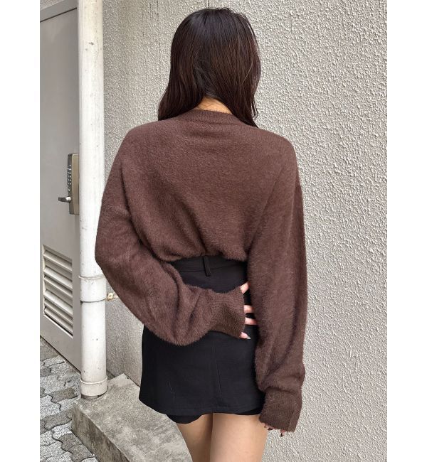 MURUA「ミニシャギーロゴニット」|ニット・セーター|