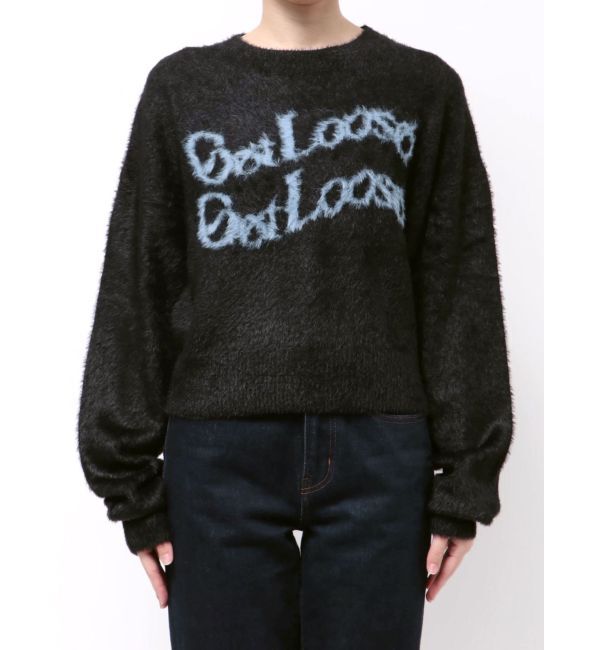 MURUA「ミニシャギーロゴニット」|ニット・セーター|