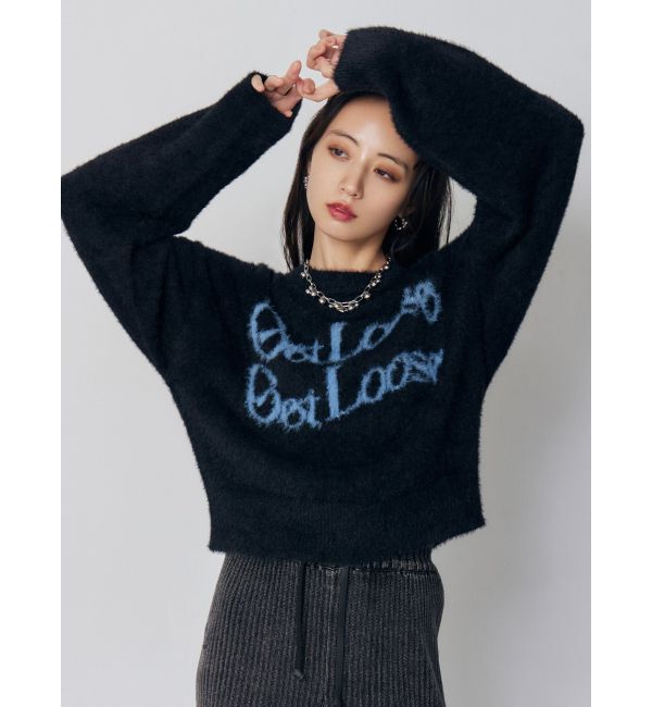 MURUA「ミニシャギーロゴニット」|ニット・セーター|