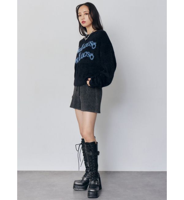 MURUA「ミニシャギーロゴニット」|ニット・セーター|