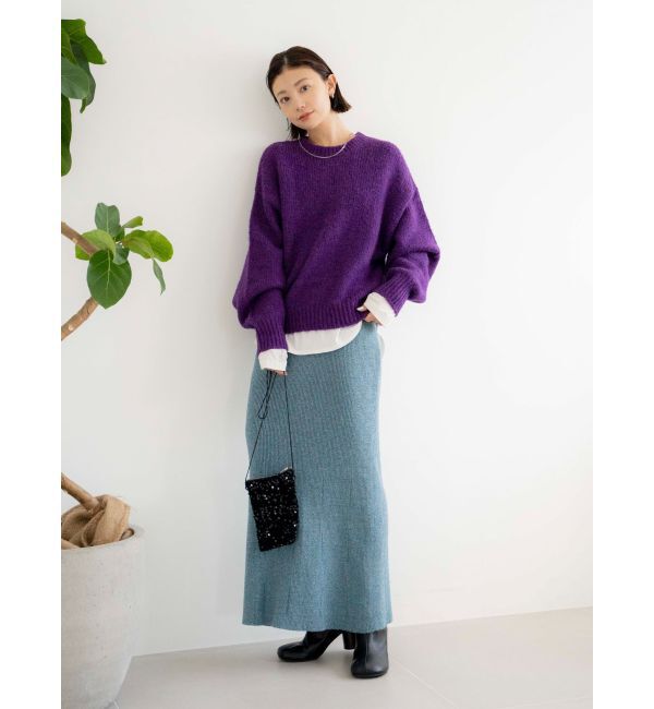 Ungrid「リブ編みマーメイドスカート」|スカート|