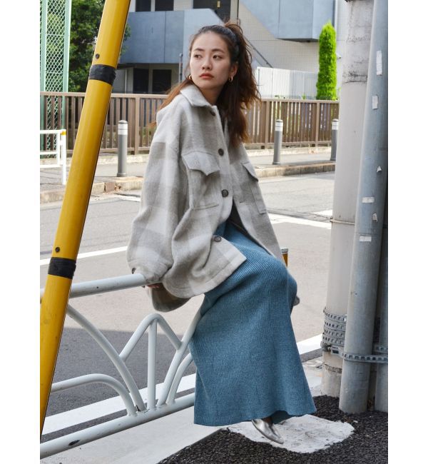 Ungrid「リブ編みマーメイドスカート」|スカート|