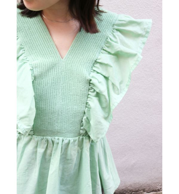 Ungrid「ノースリギャザーブラウス」|シャツ・ブラウス|