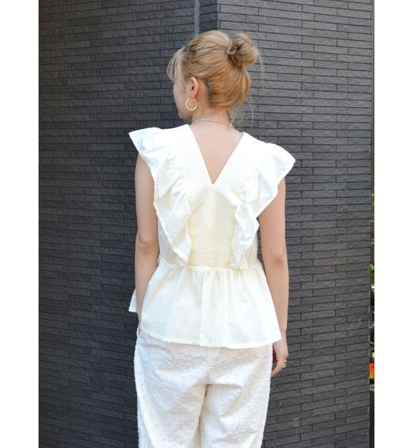 Ungrid「ノースリギャザーブラウス」|シャツ・ブラウス|