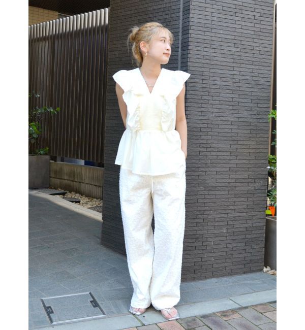 Ungrid「ノースリギャザーブラウス」|シャツ・ブラウス|