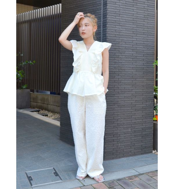 Ungrid「ノースリギャザーブラウス」|シャツ・ブラウス|