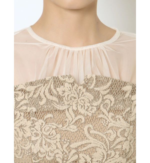 LAGUNAMOON「LADYフラワージャガードレースワンピース」|ワンピース|