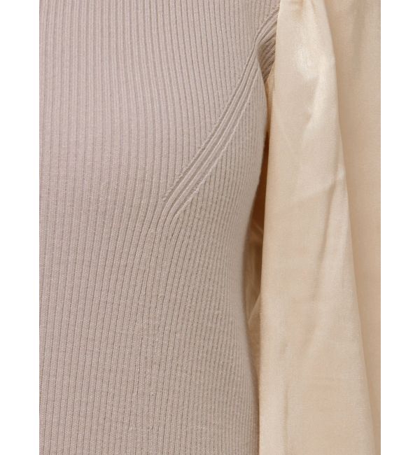 LAGUNAMOON「シャツカラードッキングニットワンピース」|ワンピース|