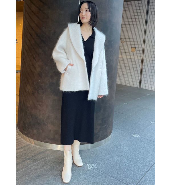 LAGUNAMOON「シャツカラードッキングニットワンピース」|ワンピース|