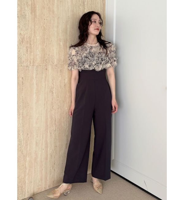 LAGUNAMOON「LADYチュールオフショルパンツドレス」|ワンピース|