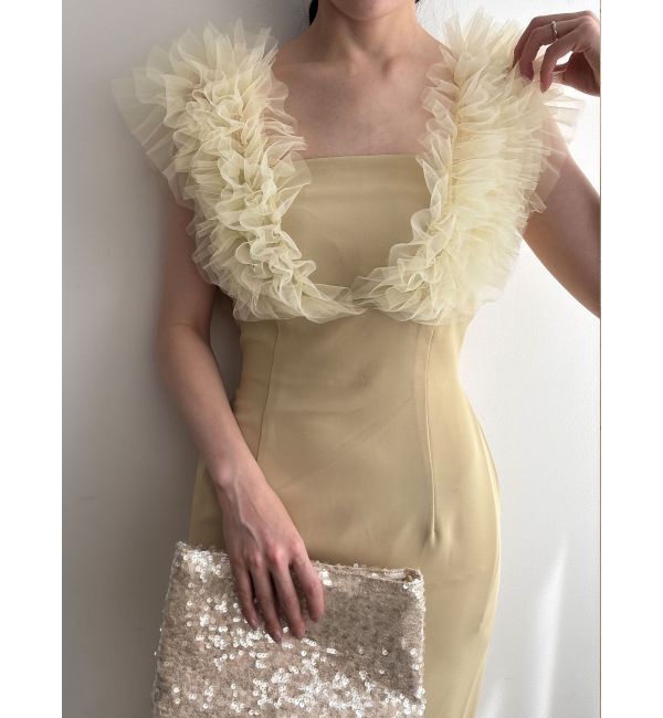 LAGUNAMOON「LADYショルダーチュールIラインドレス」|ドレス|