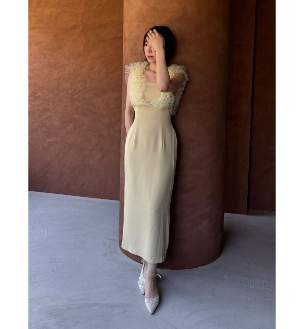 LAGUNAMOON「LADYショルダーチュールIラインドレス」|ドレス|