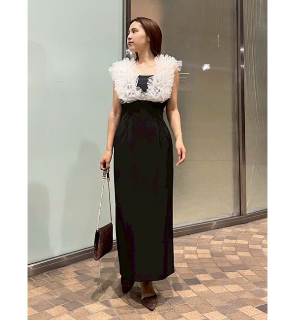 LAGUNAMOON「LADYショルダーチュールIラインドレス」|ドレス|