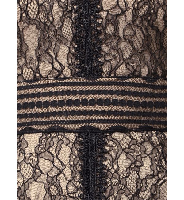 LAGUNAMOON「【復刻】LADYショルダーギャザーレースマキシワンピース」|ワンピース|