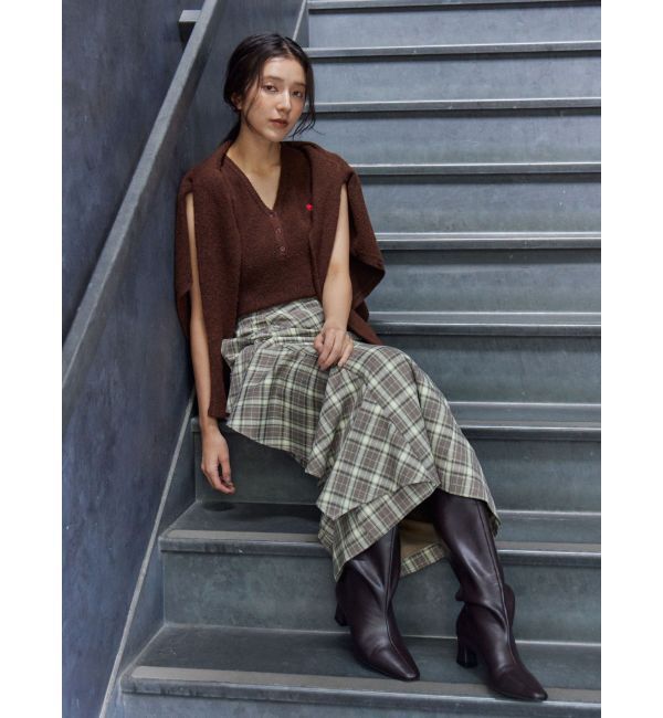 LAGUNAMOON「チェックラッフルスカート」|スカート|
