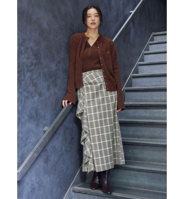 LAGUNAMOON「チェックラッフルスカート」|スカート|