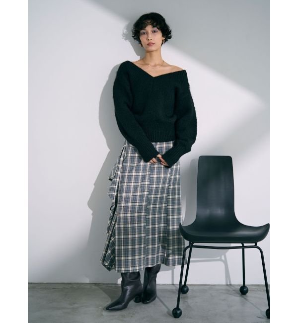 LAGUNAMOON「チェックラッフルスカート」|スカート|