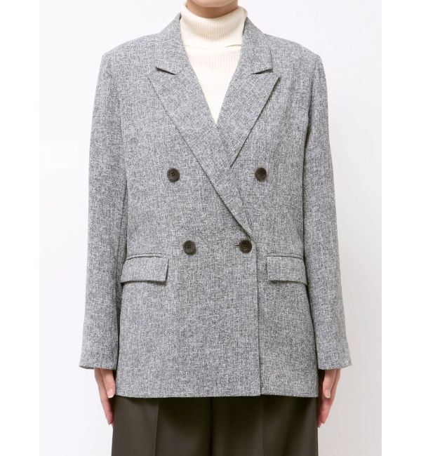 LAGUNAMOON「ツイードダブルテーラードジャケット」|テーラードジャケット|