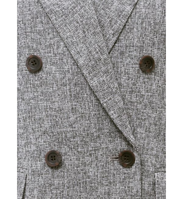 LAGUNAMOON「ツイードダブルテーラードジャケット」|テーラードジャケット|