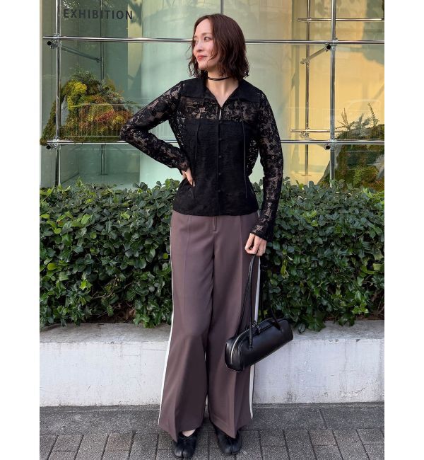 LAGUNAMOON「フロントジップラインパンツ」|その他|