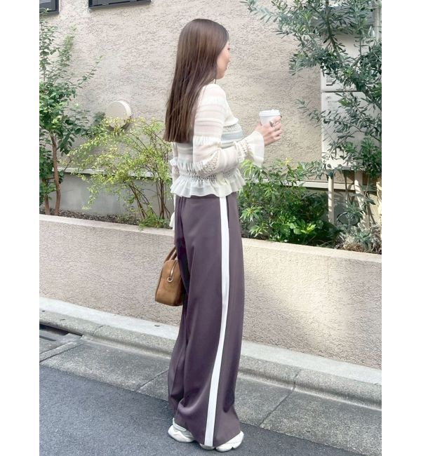 LAGUNAMOON「フロントジップラインパンツ」|その他|