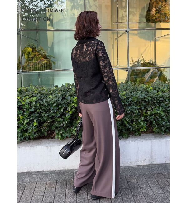 LAGUNAMOON「フラワーパターンレースシャツ」|シャツ・ブラウス|