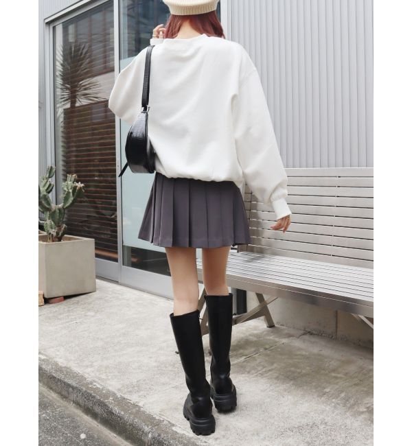 EVRIS「バックルデザインプリーツスカート」|スカート|