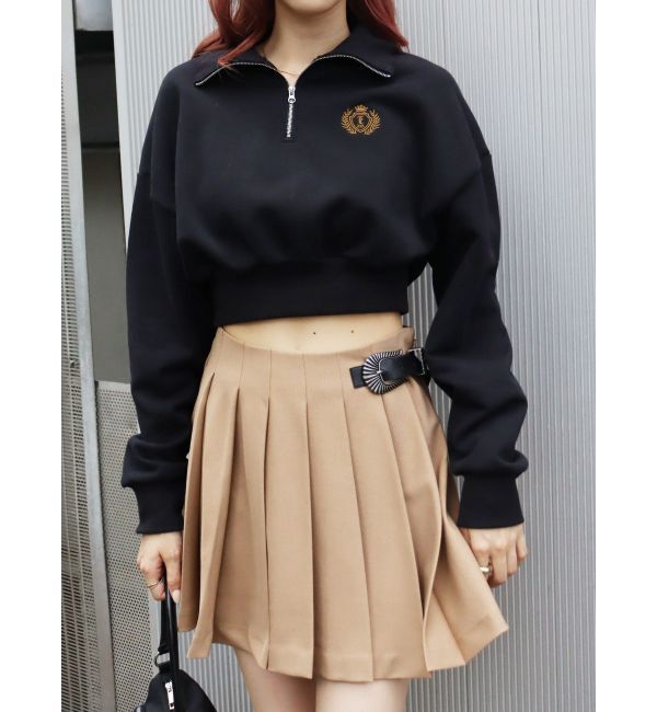 EVRIS「バックルデザインプリーツスカート」|スカート|