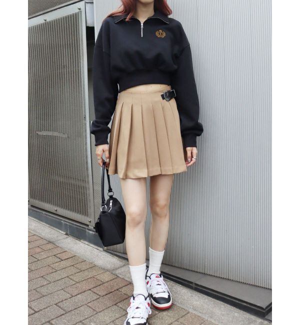 EVRIS「バックルデザインプリーツスカート」|スカート|