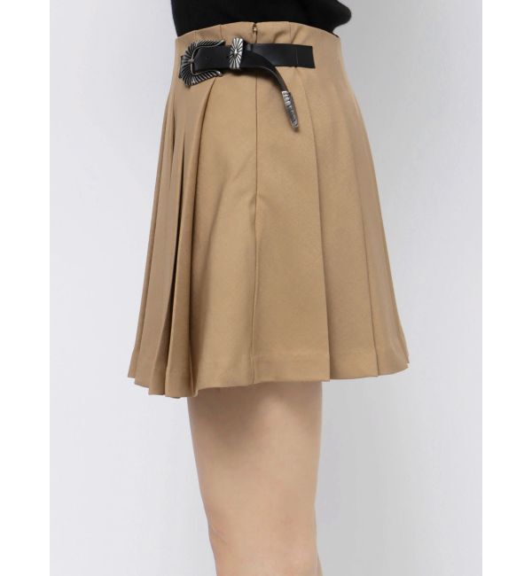 EVRIS「バックルデザインプリーツスカート」|スカート|