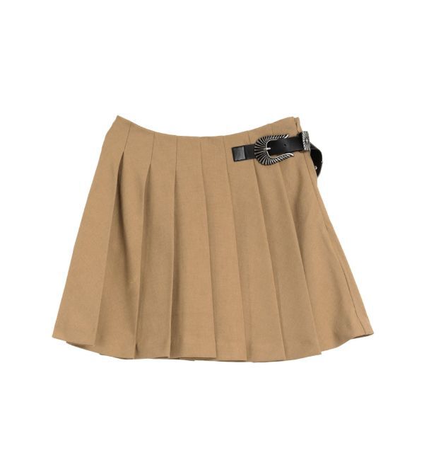 EVRIS「バックルデザインプリーツスカート」|スカート|