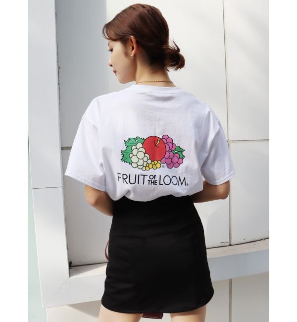 EVRIS「【FRUIT OF THE LOOMコラボ】グラフィックTシャツ」|Tシャツ・カットソー|ホワイト