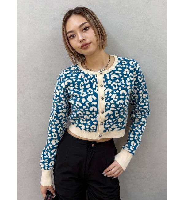 EVRIS「オリジナルレオパードカーディガン」|カーディガン|