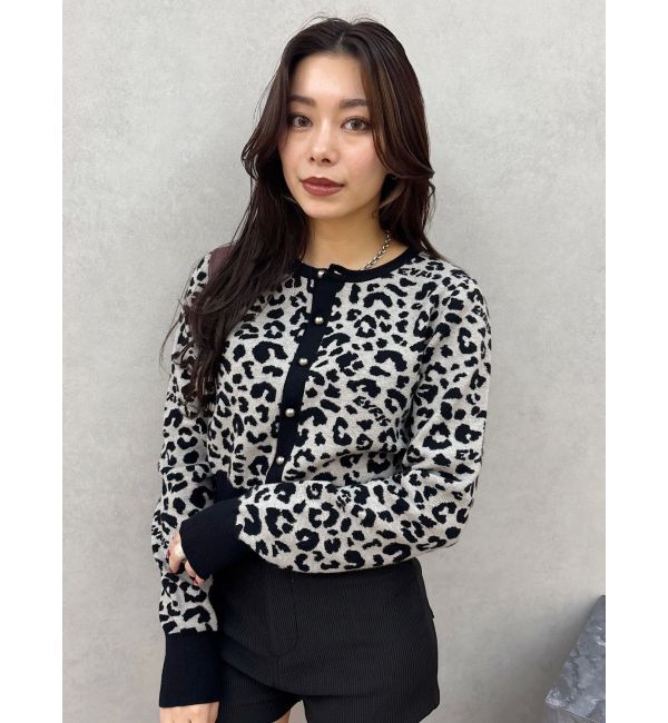 EVRIS「オリジナルレオパードカーディガン」|カーディガン|