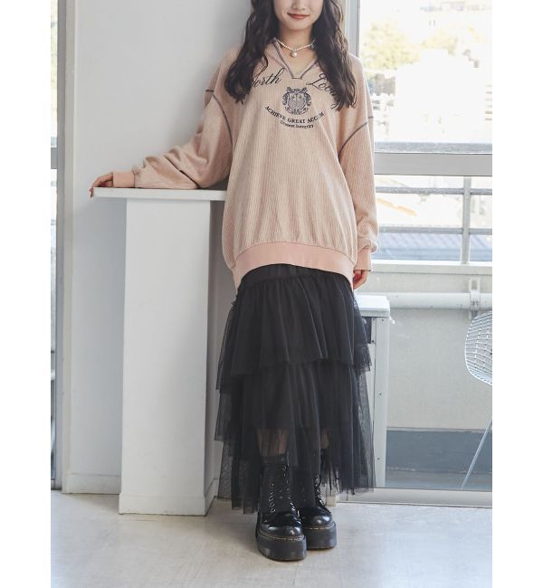 jouetie「ニットライクロゴプルオーバー」|Tシャツ・カットソー|