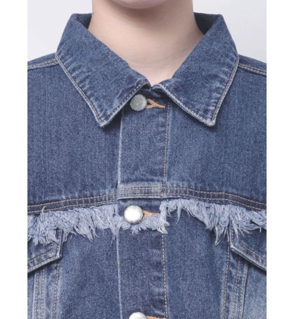 jouetie「ワイドクロップドフリンジGジャン【セットアップ対応】」|ブルゾン・スタジャン|