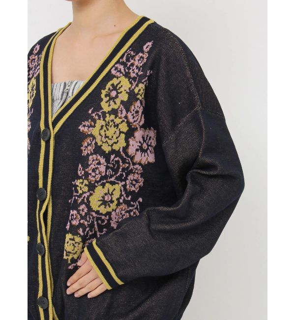 jouetie「ウエスタンライクジャガードルーズカーデ」|カーディガン|