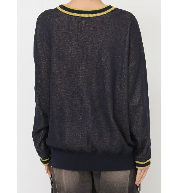 jouetie「ウエスタンライクジャガードルーズカーデ」|カーディガン|