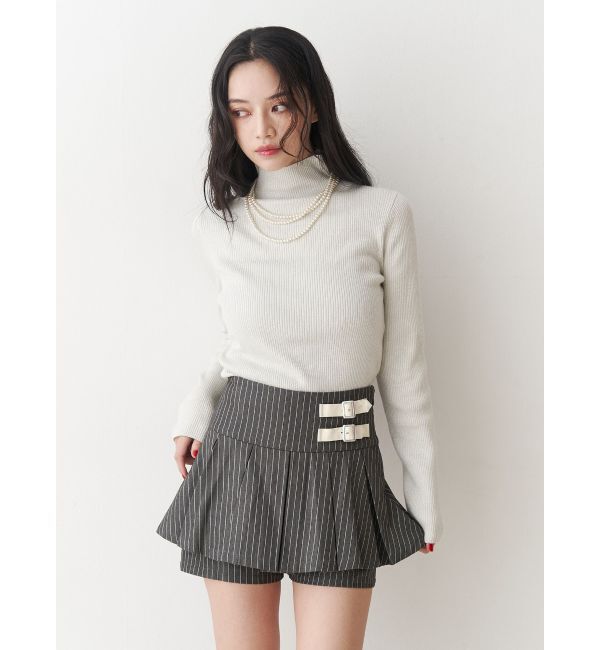 jouetie「ベルトプリーツミニスカパン」|スカート|