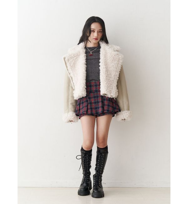 jouetie「ベルトプリーツミニスカパン」|スカート|