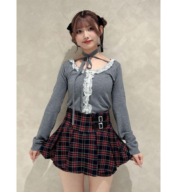 jouetie「ベルトプリーツミニスカパン」|スカート|