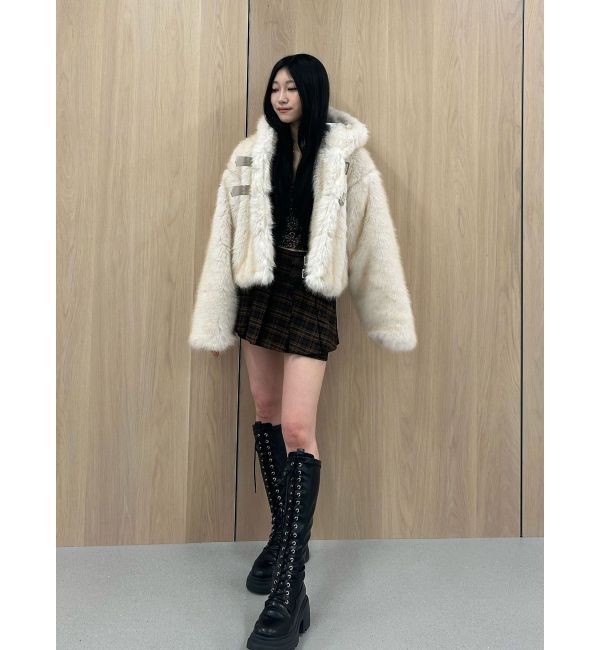 jouetie「ベルトプリーツミニスカパン」|スカート|