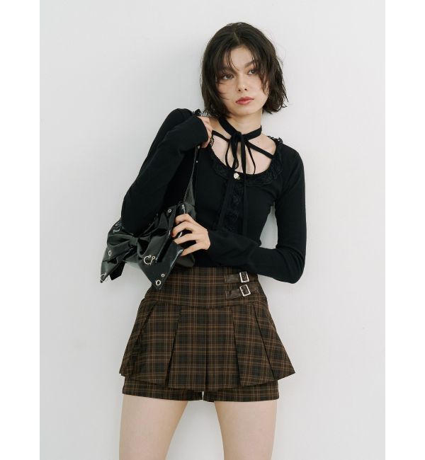 jouetie「ベルトプリーツミニスカパン」|スカート|