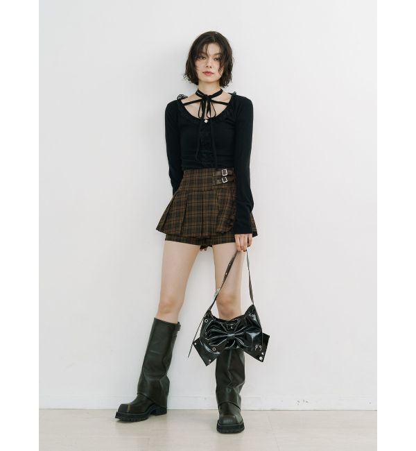 jouetie「ベルトプリーツミニスカパン」|スカート|