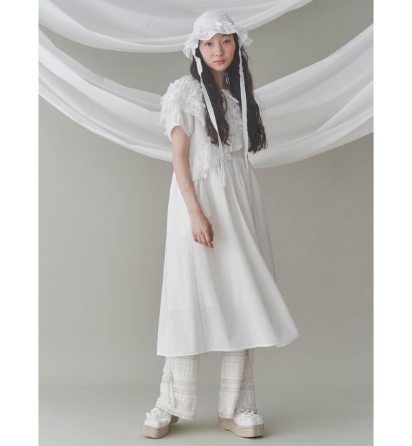 merry jenny「フリルコットンワンピース」|ワンピース|