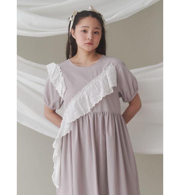 merry jenny「フリルコットンワンピース」|ワンピース|
