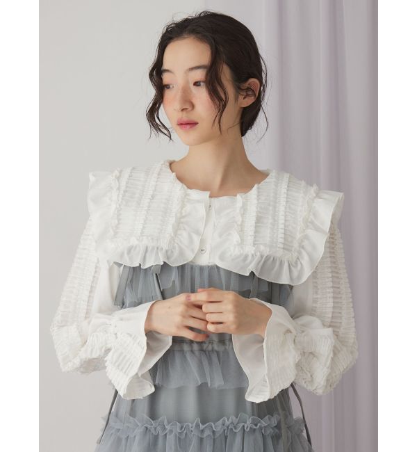 merry jenny「フリルギャザーブラウス」|シャツ・ブラウス|
