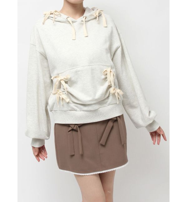 merry jenny「ribbon ribbon hoodie」|パーカー|